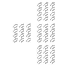80Pcs Adjustable Silver Iron Spring Clips for Cloth Hangers Sturdy