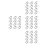 80Pcs Adjustable Silver Iron Spring Clips for Cloth Hangers Sturdy 1