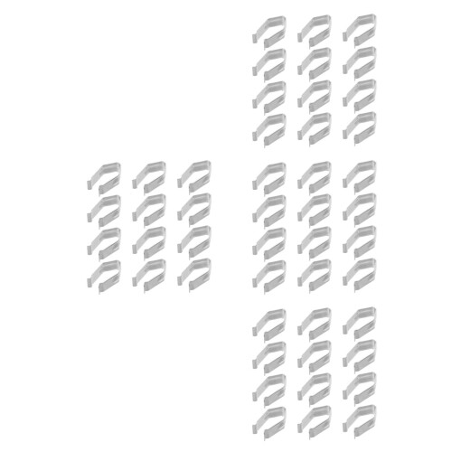 80Pcs Adjustable Silver Iron Spring Clips for Cloth Hangers Sturdy