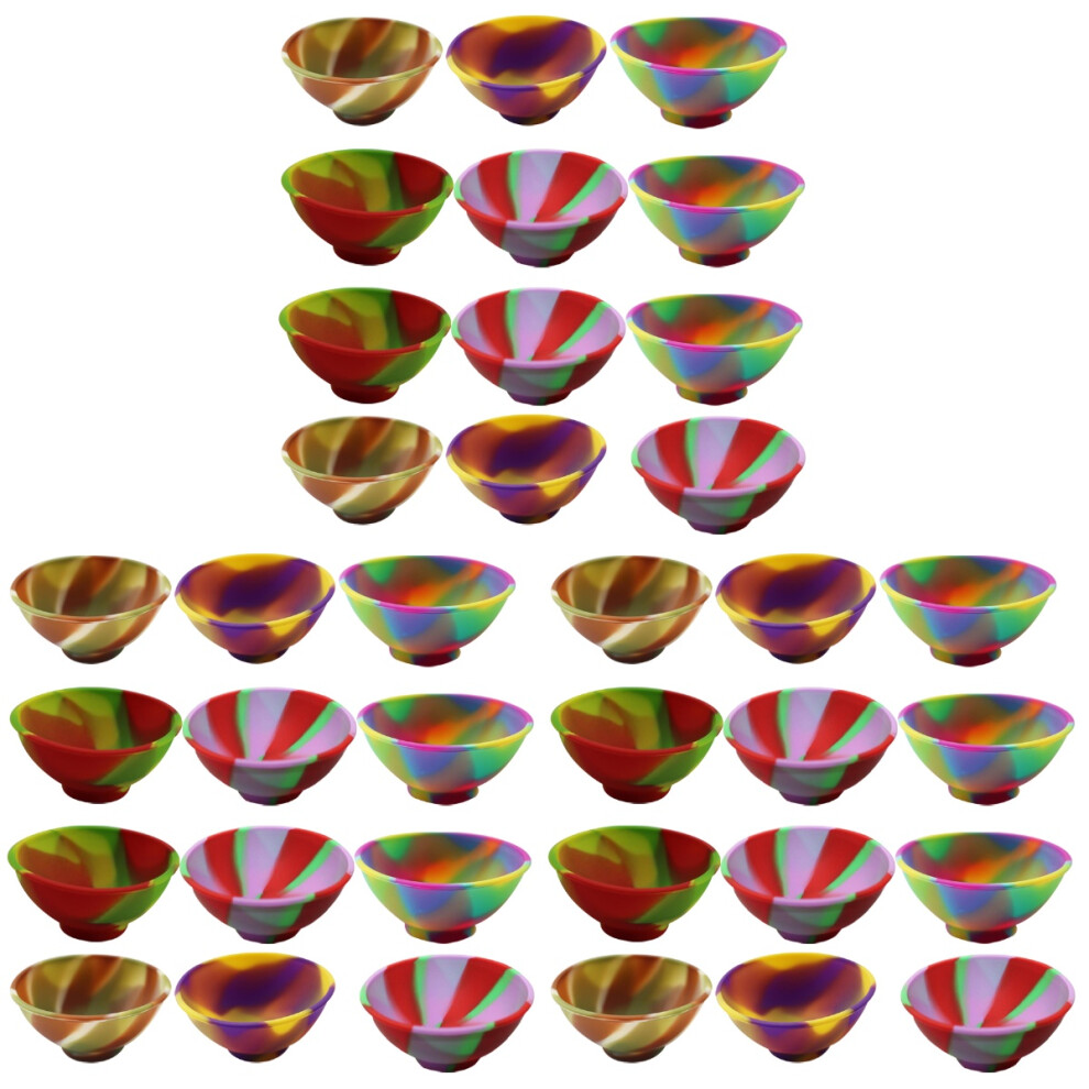 42Pcs Silicone Baby Feeding Bowls Assorted Colors For Rice And Snacks Totority