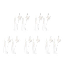 10Pcs Silver Chinese Hair Chopsticks for Women Vintage Hanfu Hair Pins