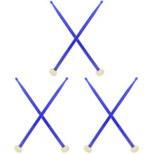 3Paires Baguettes Percussion Classic Nylon Bleu Confortables