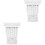 2Pièces Corbels Muraux PU Sculptés Blancs Support Décor Traditionnel 4