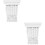2Pièces Corbels Muraux PU Sculptés Blancs Support Décor Traditionnel 7