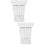 2Pièces Corbels Muraux PU Sculptés Blancs Support Décor Traditionnel 8