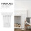 2Pièces Corbels Muraux PU Sculptés Blancs Support Décor Traditionnel 10