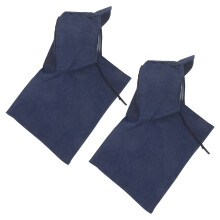 2Ensemble De Denim - Cape Capuche Dustproof Noire