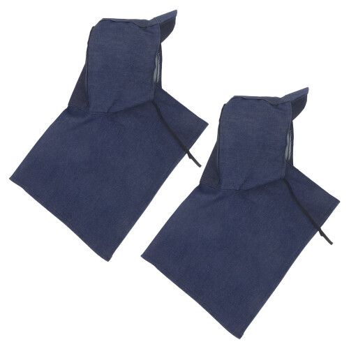 2Ensemble De Denim - Cape Capuche Dustproof Noire