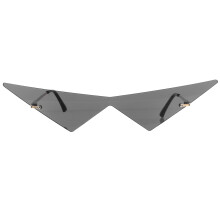 4Stk Graue Dreieckige Sonnenbrillen Damen Herren Mode Leicht Outdoor