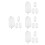 8Paires Clips D'oreilles Silicones Clairs Pour Mode Et 6
