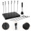2Sets Stable Metal Model Holder Base with Bendable Clips and Brush 10