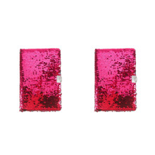 2Pièces Carnet À Paillettes Reversibles Rosé Pour Enfants