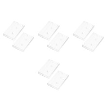 8Pièces Étuis En Plastique Transparent Pour Boîtes De Cassettes Audio