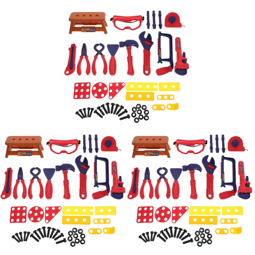 3Sets Children Tool Toy Plastic Kids Pretend Play Assorted