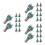 30Pcs Adjustable Audio Potentiometers Metal for Guitar Use 4
