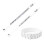 9Pcs Unisex Measuring Rings Plastic Ring Size Circles Assorted Colors 2