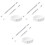 9Pcs Unisex Measuring Rings Plastic Ring Size Circles Assorted Colors 3