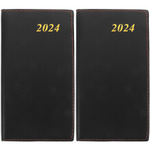 2Pièces Planner Noir Agenda Hebdomadaire Liste Tâches Efficient