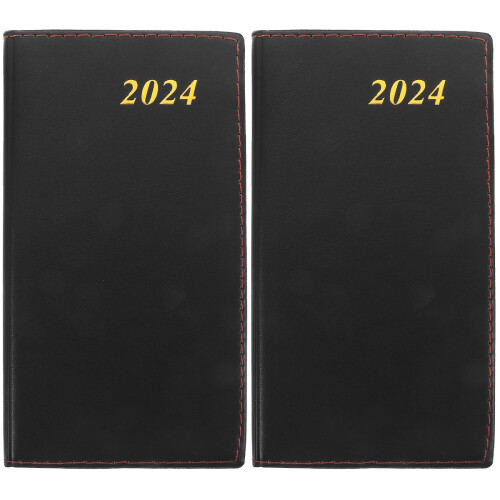 2Pièces Planner Noir Agenda Hebdomadaire Liste Tâches Efficient