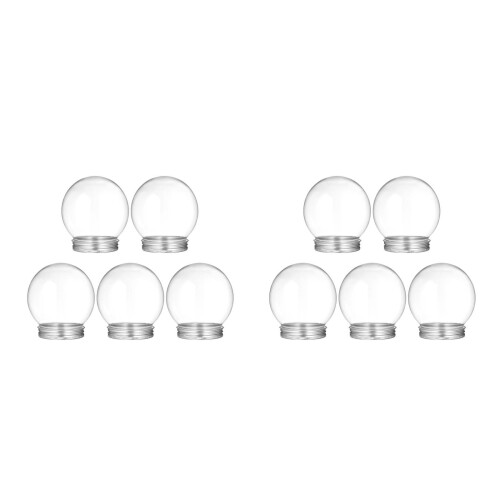 10Pièces Kits DIY Globe À Neige Transparent Pour
