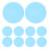 10Pièces Film Diffuseur Adhésif Bleu Ciel Pet Correction Couleur Lampe 1