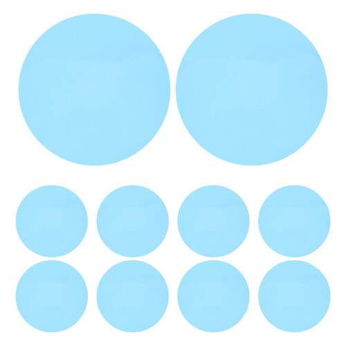 10Pièces Film Diffuseur Adhésif Bleu Ciel Pet Correction Couleur Lampe