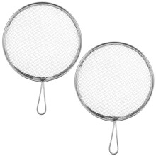 2Pièces Tamis À Main Acier Inoxydable Filtre Glacure Argile Argenté