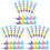 24Pièces Crayons Amusement Stackables Pour Enfants Cadeaux Scolaires 1