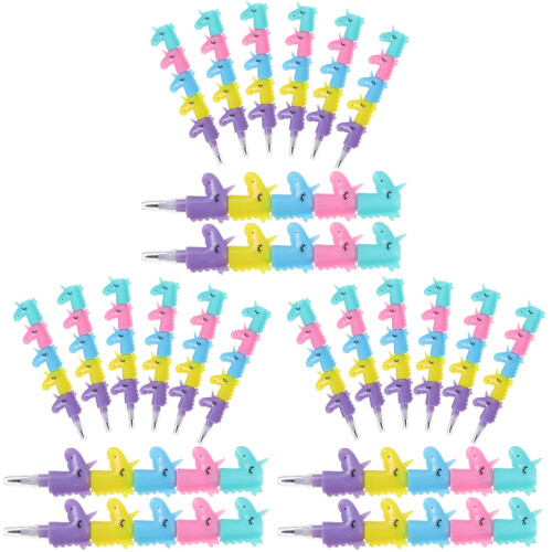 24Pièces Crayons Amusement Stackables Pour Enfants Cadeaux Scolaires