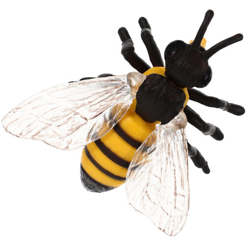 4Pcs Multi-Color Realistic Plastic Bee Model Educational Prop for Kids 1