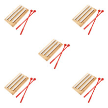 5Pièces Carillons Bois Aluminium Volume Réglable Enfants