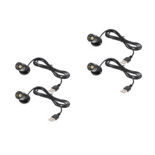 4Pièces Spot LED Noir Aluminium Pour Vitrine, Lampe Petite Lumière USB