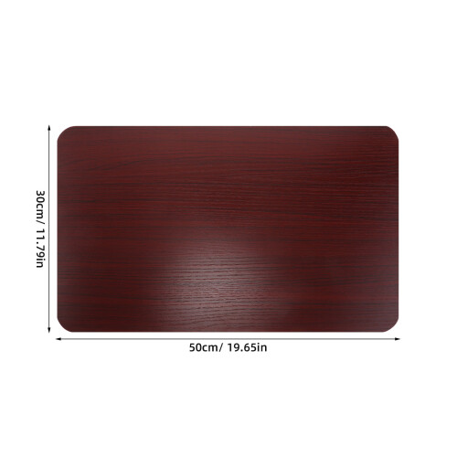 Light Brown Solid Wood Rectangle Table Top for Kitchen and Office 1