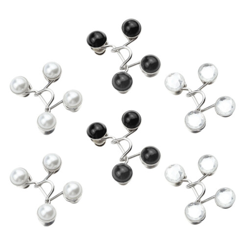 6Ensembles Boutons Boucles De Taille Réutilisables Pour Jeans Jupes