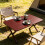 Light Brown Solid Wood Rectangle Table Top for Kitchen and Office 6