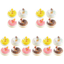 20St PU Donut Decoraties Gekleurd Voor Winkel, Foto En Feest
