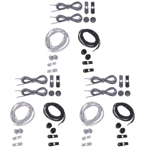 36St Verstelbare Elastische Schoenveters Met Locks Alle