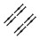 8Sets Vervangbare Zwarte Roller Skate Buckle Straps, Stevig 10