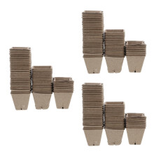 150Pièces Pots Carrés En Papier Pour Semis Naturel DIY