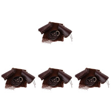4Ensembles Kit Cosplay Cuir PU Clair Pour Fête