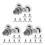 24Pcs Double Wheels Silver Shower Door Rollers Durable Replacement 5
