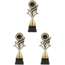 3Pcs Plastic Trophy Cups for Kids Competition and Achievement Award
