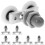 24Pcs Double Wheels Silver Shower Door Rollers Durable Replacement 9