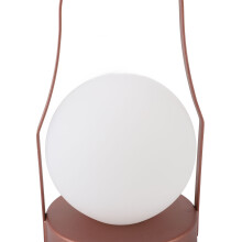 Lampada da tavolo senza fili 3600 mAh 23 cm base 12,5 cm bianca