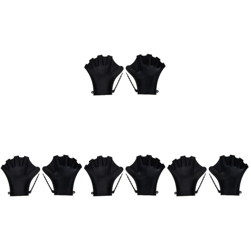 4Paires De Natation Protecteurs En Silicone Noir Ajustables 1