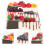 24Pcs Reliable Faux Triangle Cake Models Colorful Artificial Cakes 8
