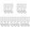 600Pcs Stainless Steel 8 Figure Tabletop Connector Clips Silver 4