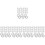 600Pcs Stainless Steel 8 Figure Tabletop Connector Clips Silver 7