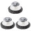 3Stk Robuster Topf- Und Pfannenschrubber Aus Stahl Und PP Grau 1