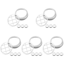 5Sets Silbernes Blumen Gitterset Aus Für Zuhause